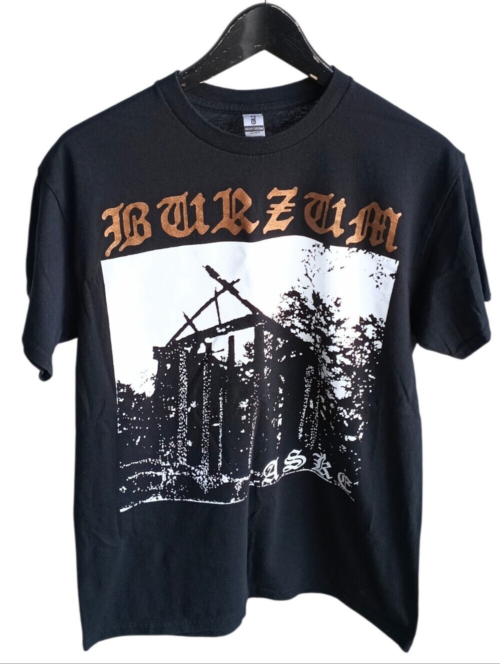 Burzum Aske Shirt Medium Gildan Deathlike Silence No Core Black Metal Band Tee